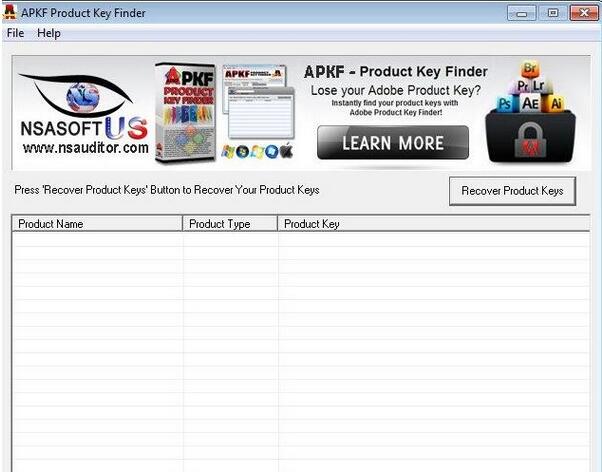 APKF Product Key Finder