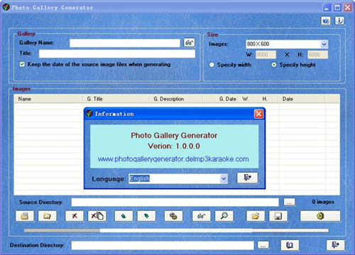 Photo Gallery Generator