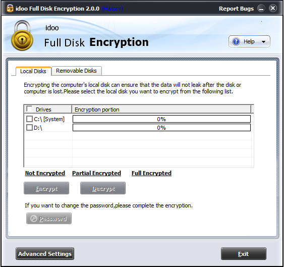 idoo Full Disk Encryption